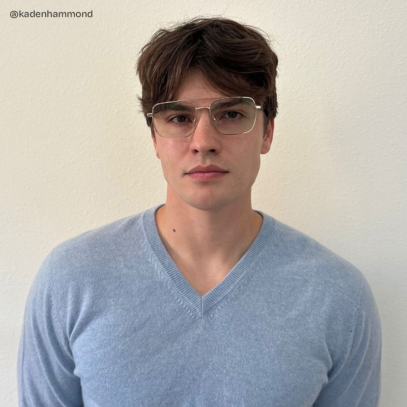Iris Aviator Light Gold Glasses
