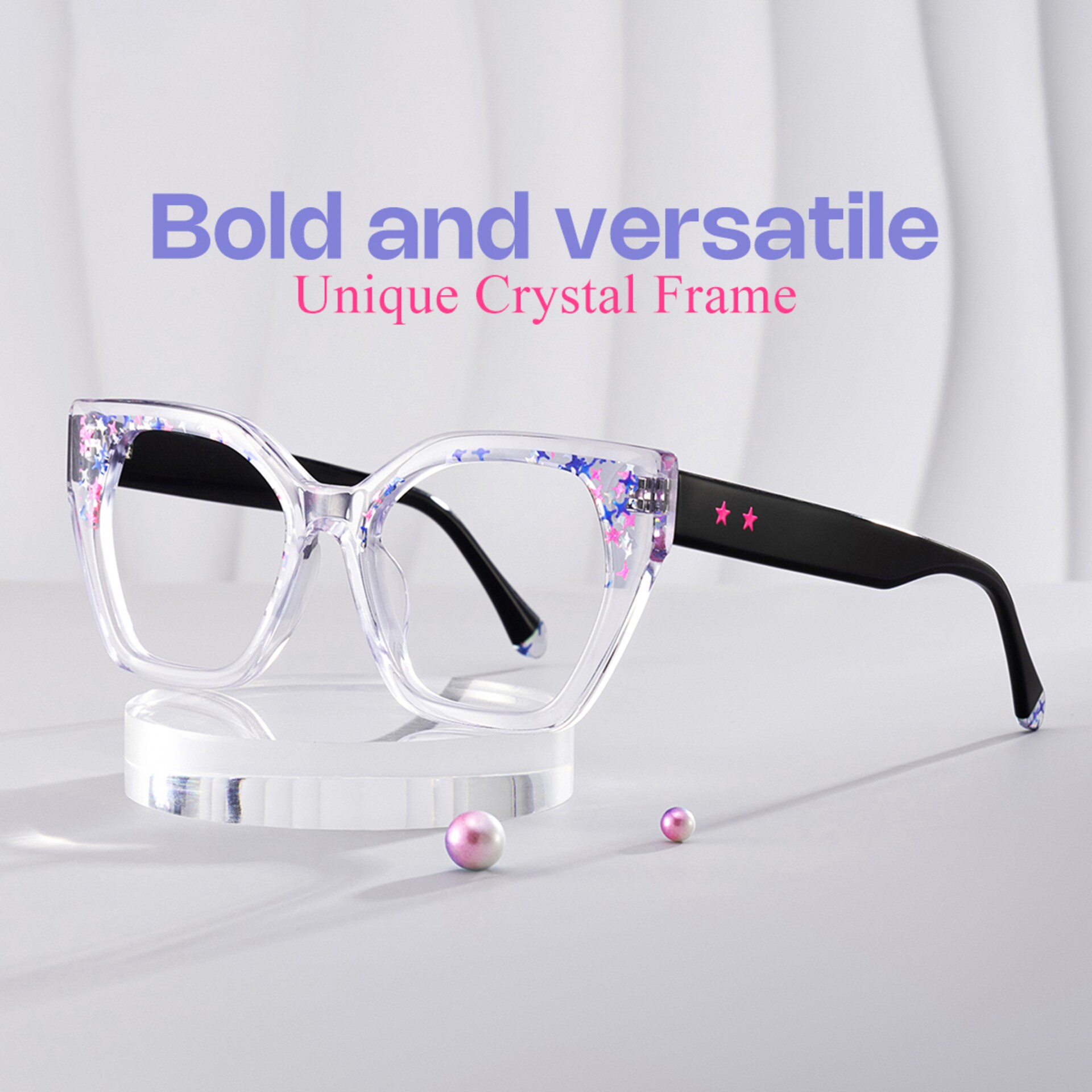 Butterfly Spectacle Frames With Crystal Color0