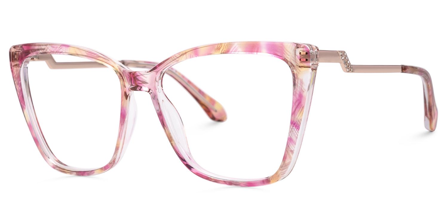 New Arrival Pink Color for Awilda Frame Glasses | Zeelool1