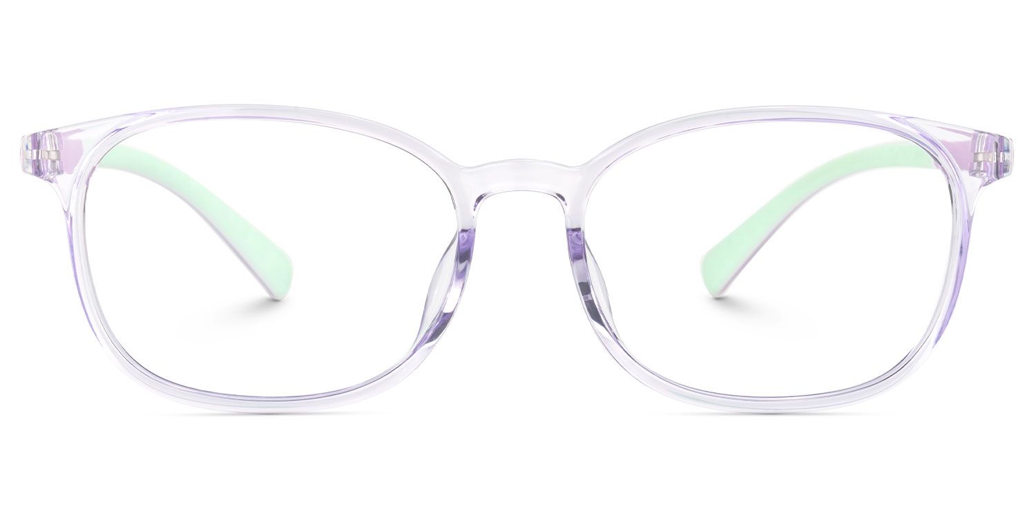 Kids Oval  Purple Amaker Frame Glasses | Zeelool1