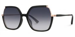 Alexia Square Black Glasses1