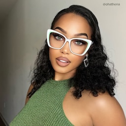 Shanell Butterfly White Glasses6