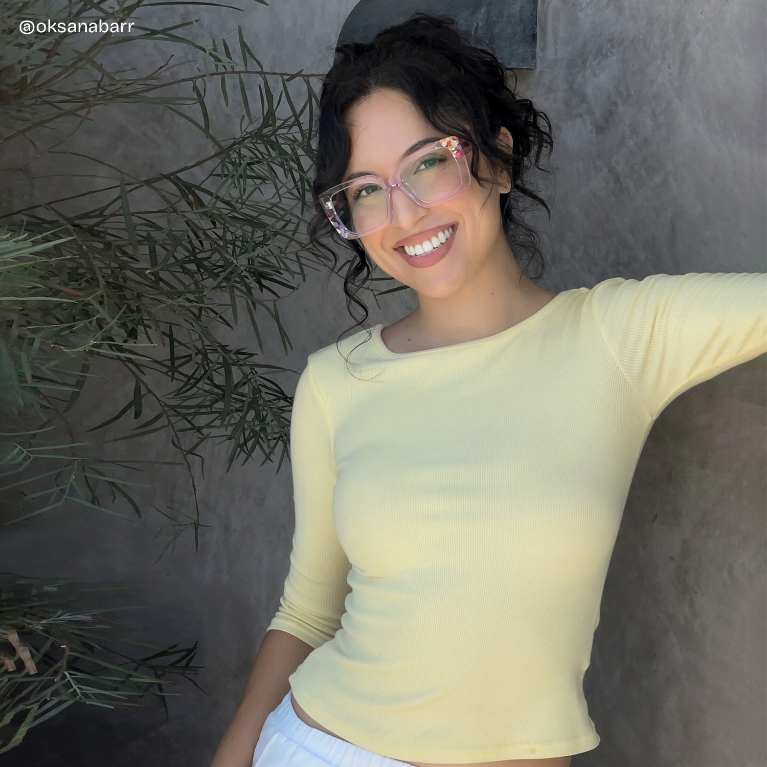 Flair Square Purple Glasses6