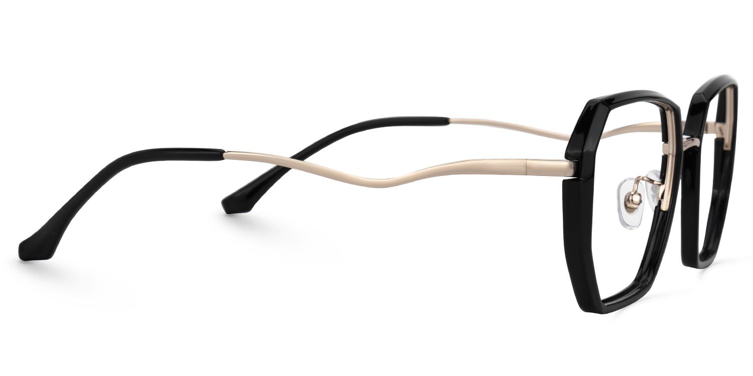 Javonia Black Geometric Frame Glasses Online | Zeelool Optical2