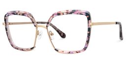 Cordaro Square Pink-Floral Glasses1