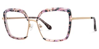 Cordaro Square Pink-Floral Glasses1