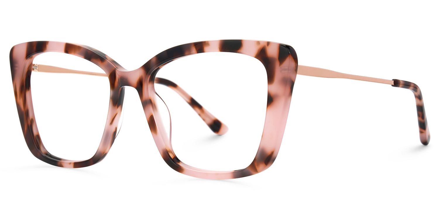 Sheyla Pink Tortoise Cat Eye Glasses for Women | Zeelool2