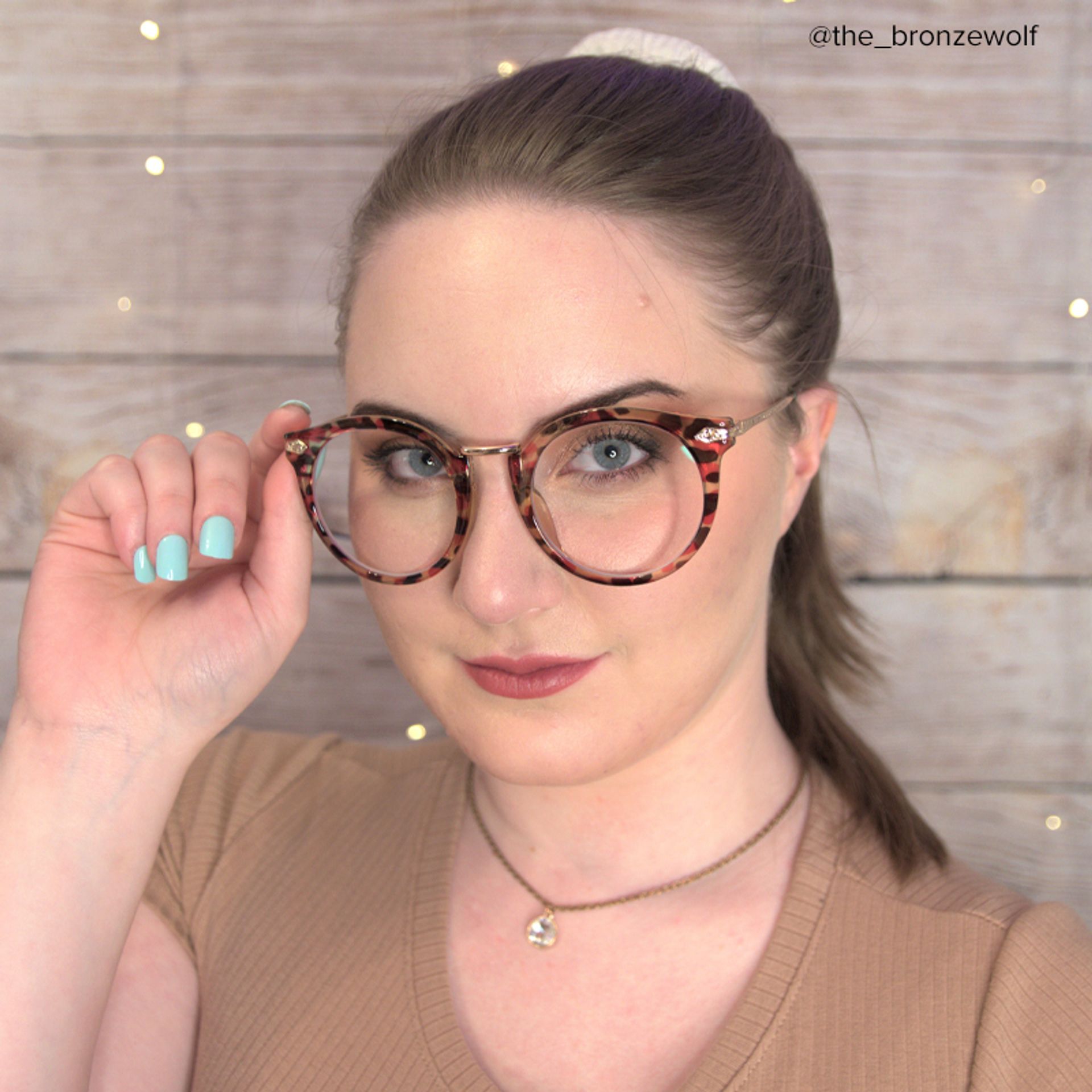 Quentina Round Red-Floral Frame Glasses | Zeelool Optical4