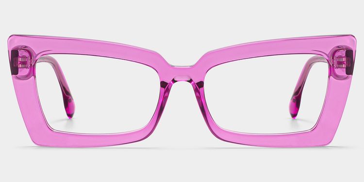 Newell Pink Rectangle Glasses
