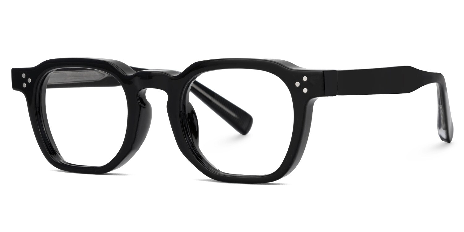 アイケア mie Moaya Eyeglasses in Square Black Frame | Zeelool
