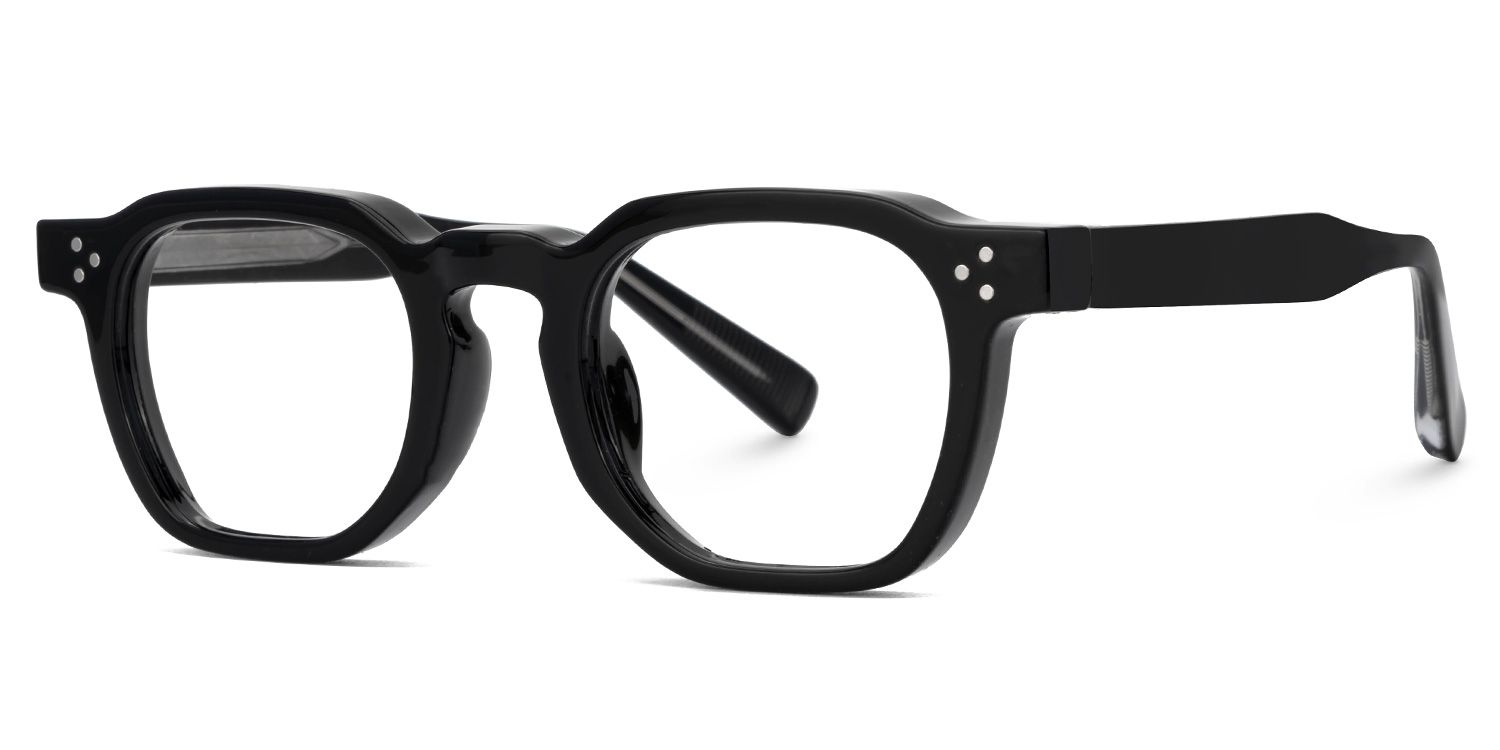 Moaya Eyeglasses in Square Black Frame | Zeelool1