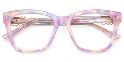 Mae Purple Square Glasses2