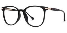 Simoni Round Black Glasses1