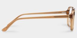 Clementine Clear Brown Square Glasses4
