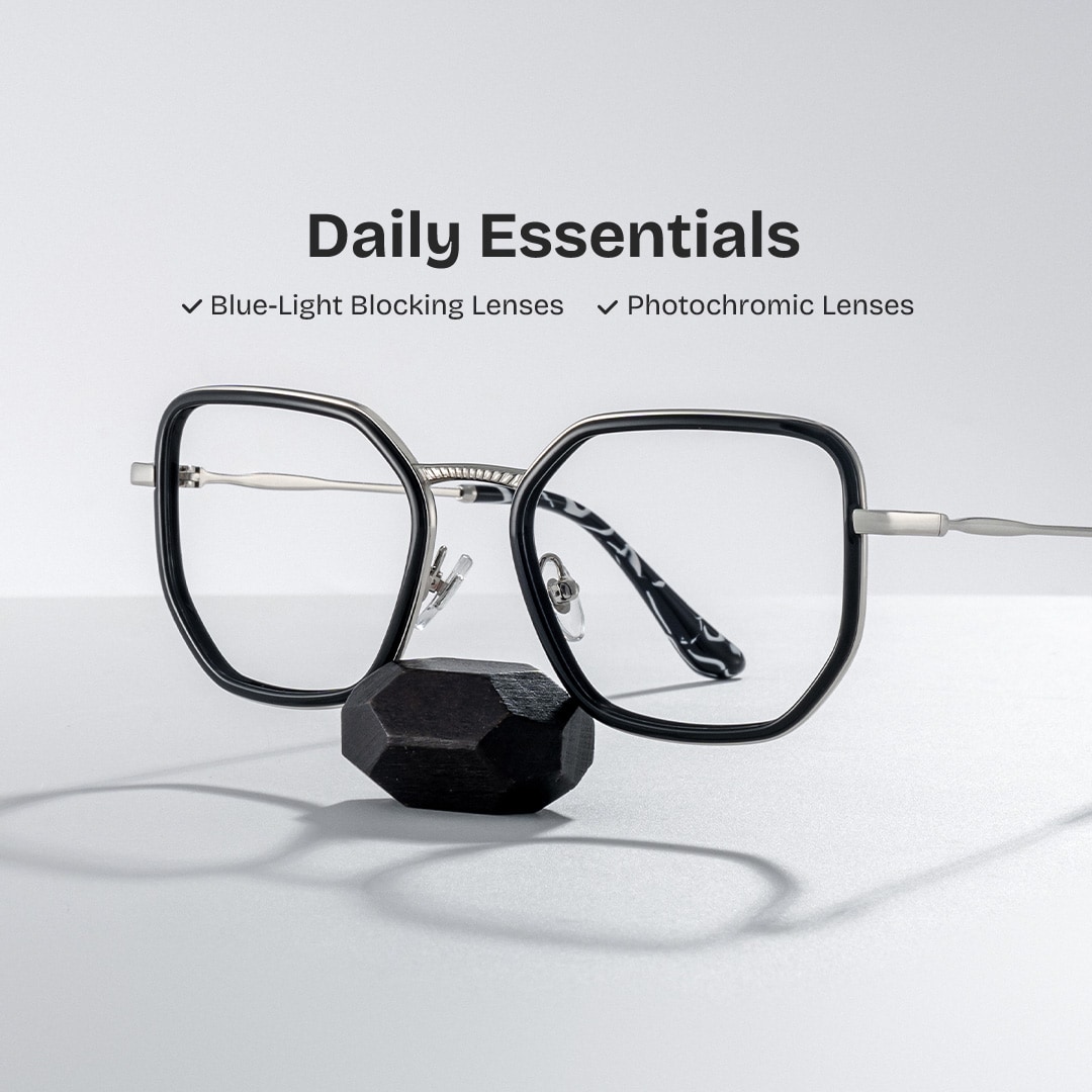 Levi Geometric Black Glasses