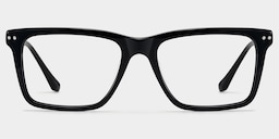 Harper Rectangle Black Glasses1