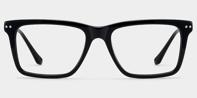 Harper Rectangle Black Glasses