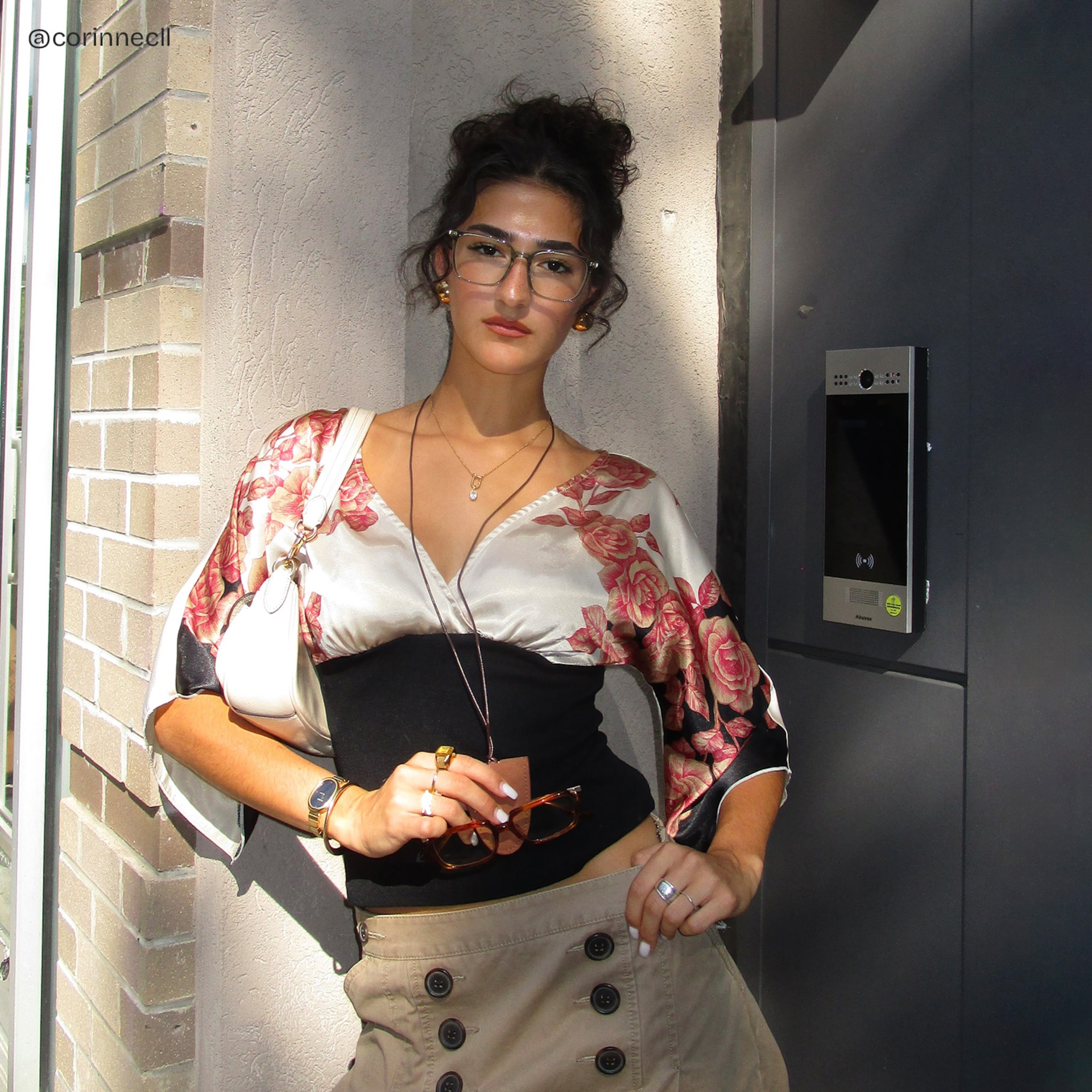 Zoe Green Frame Glasses with Square Frame Online | ZEELOOL9