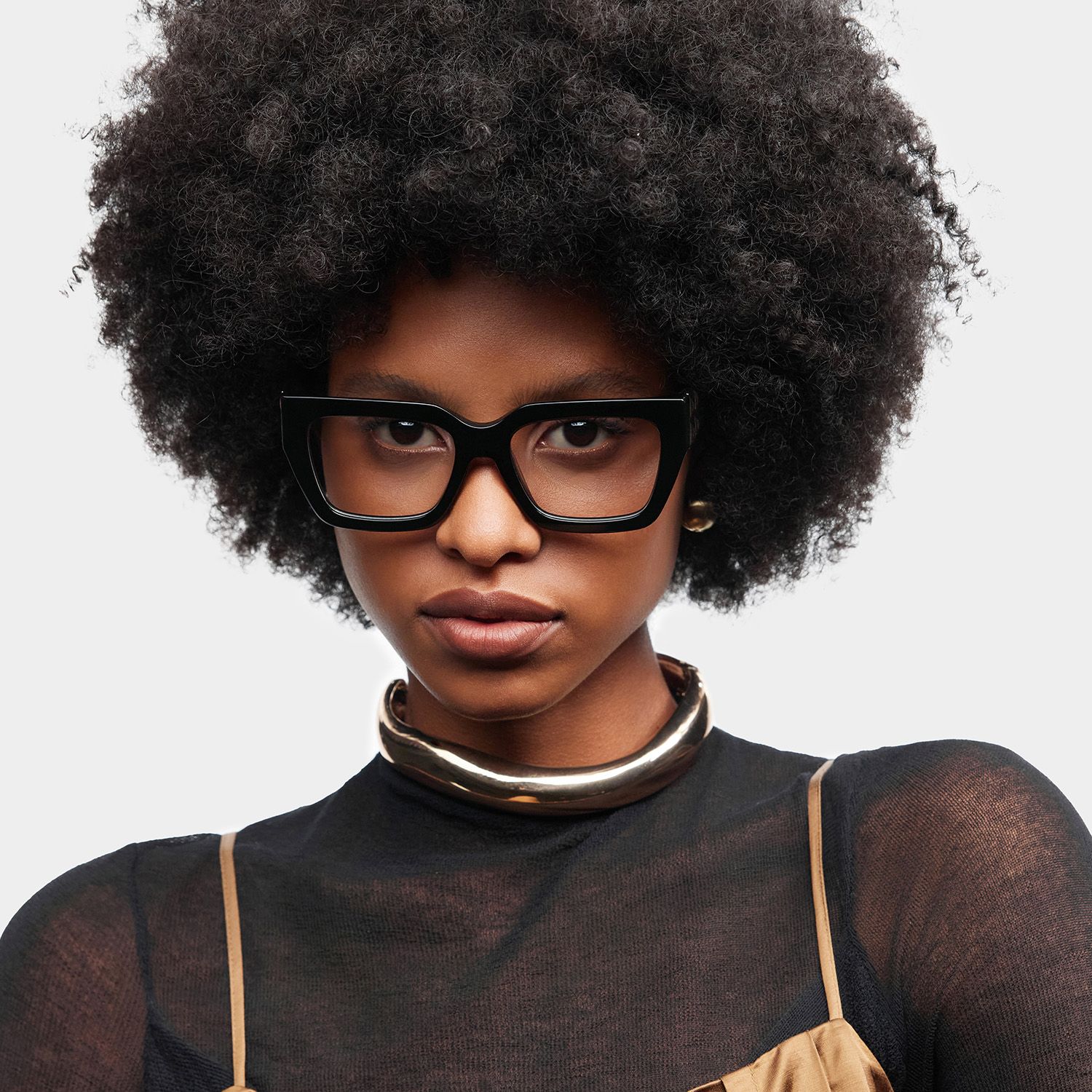 Maddox Black Frame Glasses with Square Frame Online | ZEELOOL0