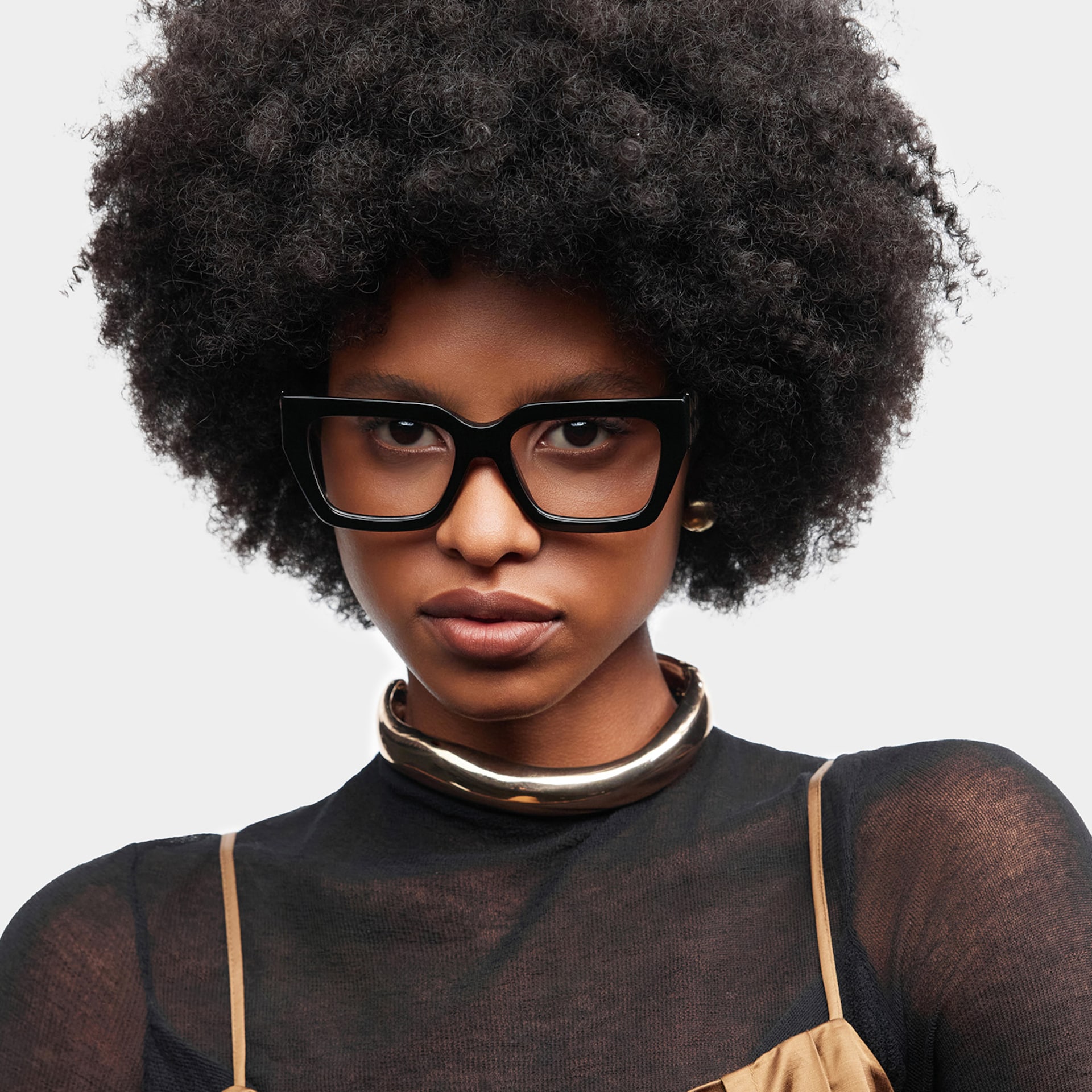 Maddox Black Frame Glasses with Square Frame Online | ZEELOOL0