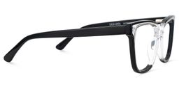 Benguie Square Black Clear Glasses4