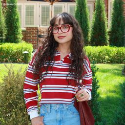 Madeline Red Cat-eye Glasses7