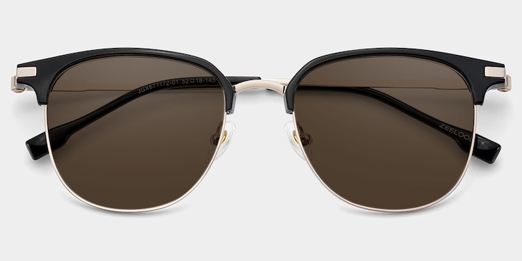 Naranjo Browline Black Sunglasses