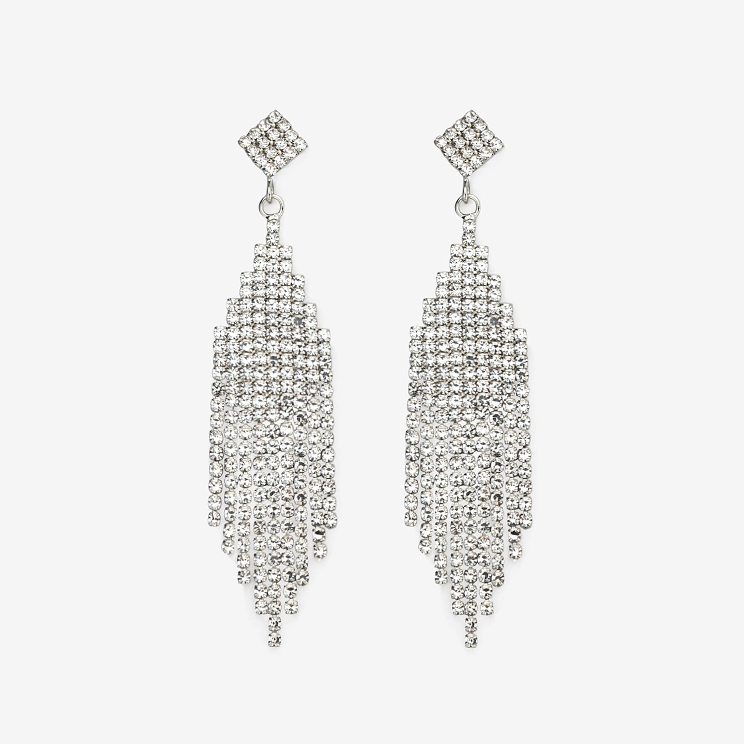 Stylish Tassel Silver Needle Earrings1