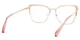 Javier Rectangle Pink Glasses5
