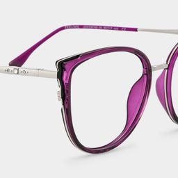 Estrada Cateye Purple Glasses4