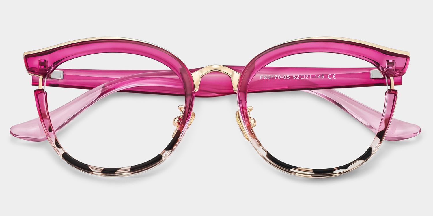 Laraine Cat Eye Red Tortoise Glasses | Zeelool Optical1