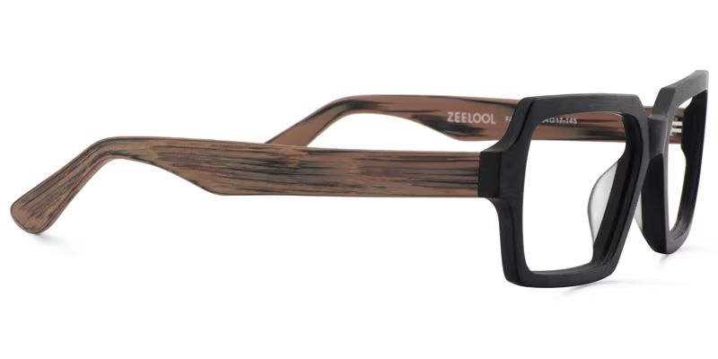 Arthur Geometric Black Eyeglasses and Thin Frames3