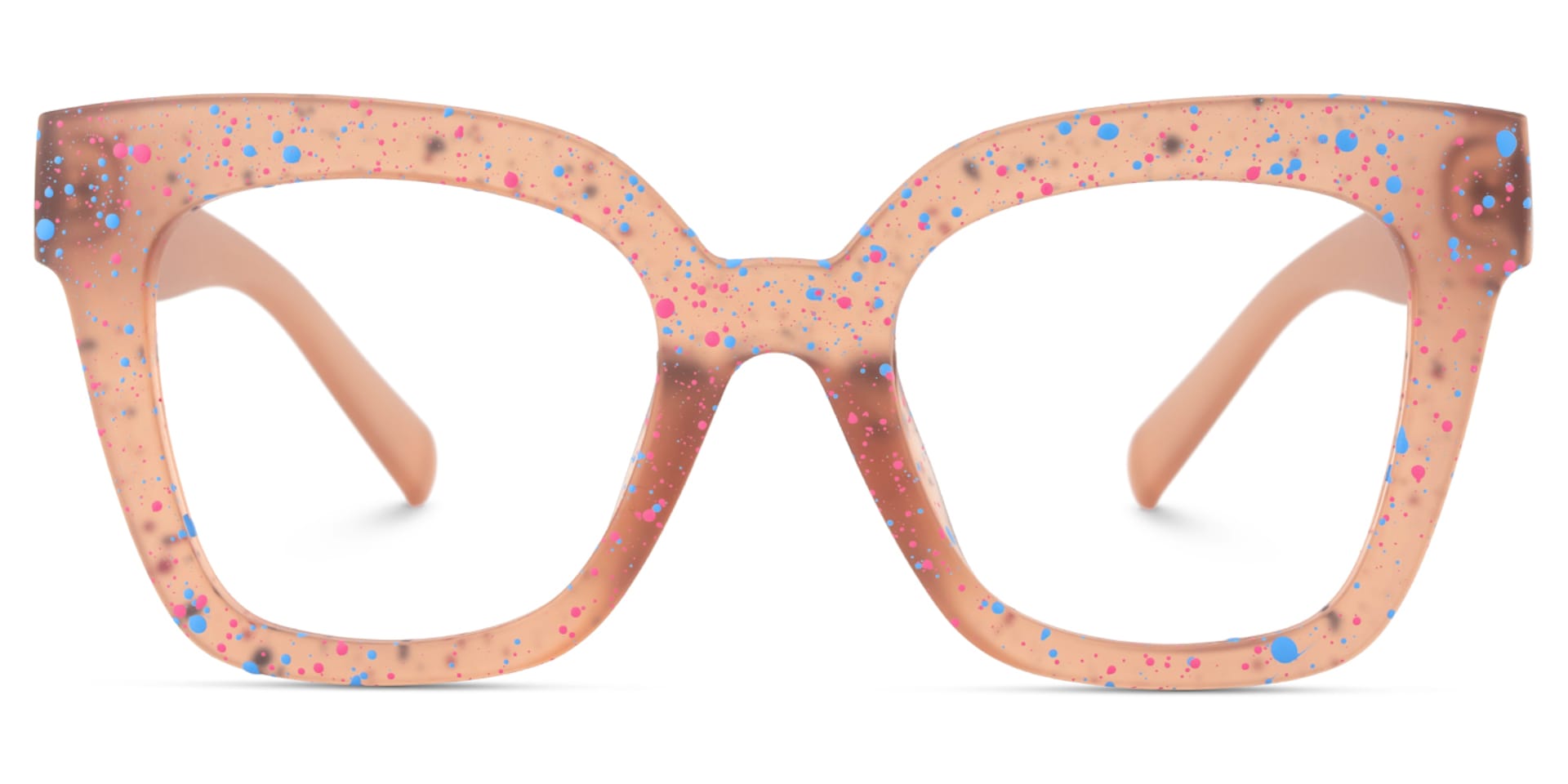 Malcolm Large Square Nerdy Glasses with Matte Brown1