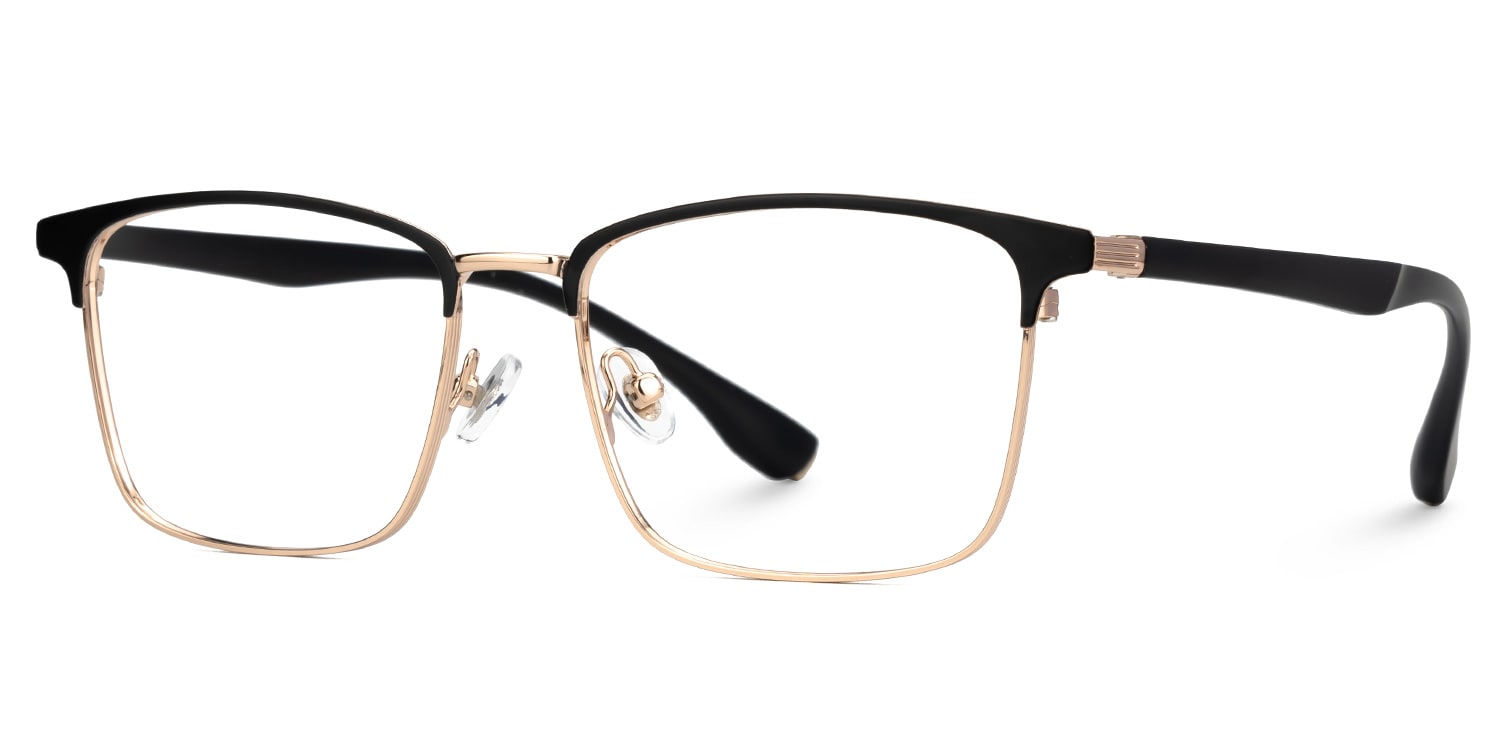 Eaddy Rectangle Gold Glasses