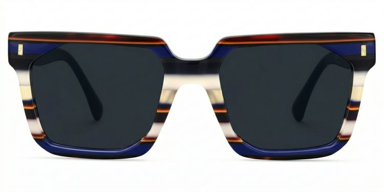 Laguer Blue Rectangle Sunglasses