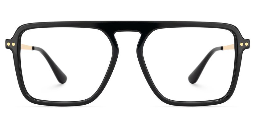 Briannie Aviator Black Glasses