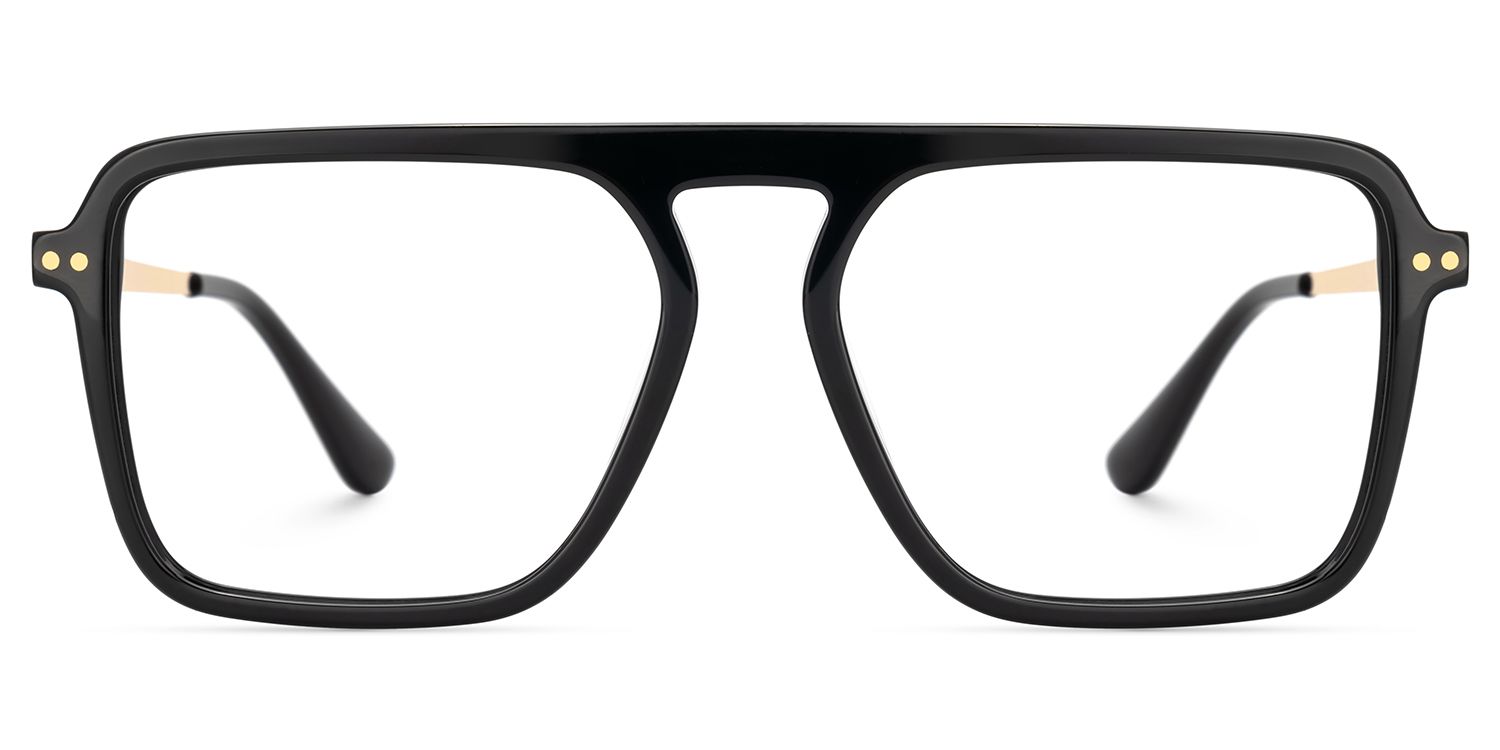 Briannie Black Aviator Prescription Glasses Online | Zeelool0