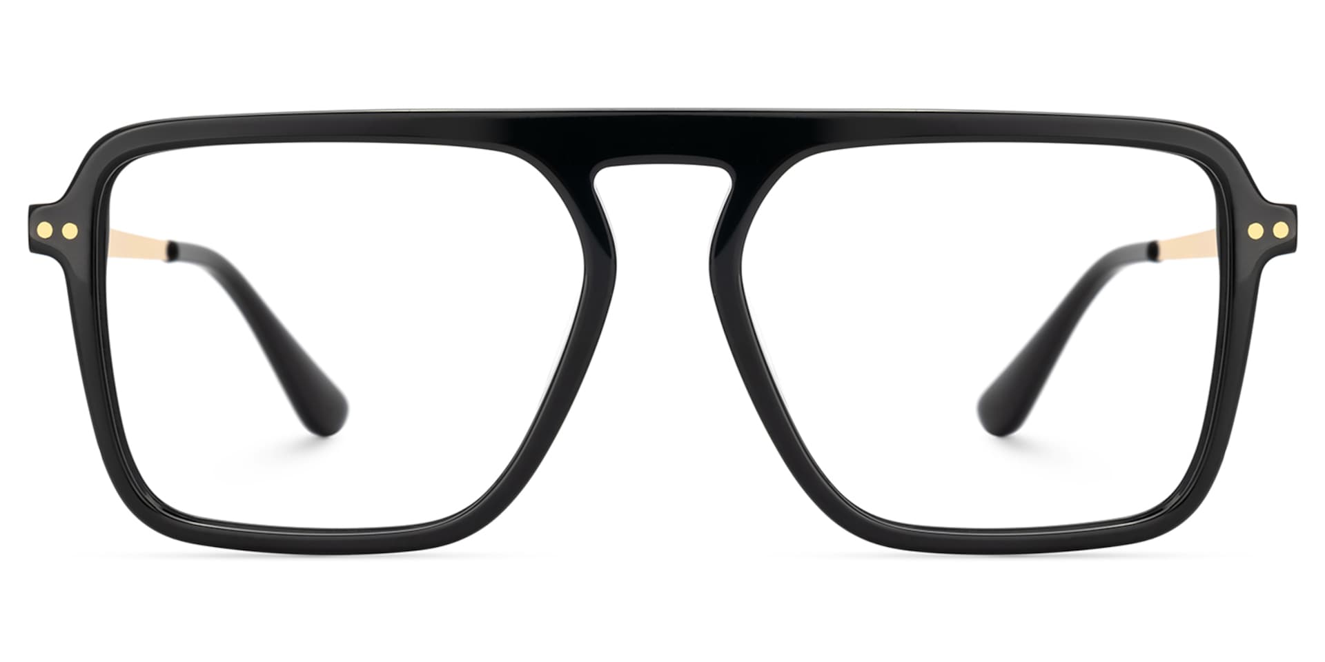 Briannie Black Aviator Prescription Glasses Online | Zeelool0