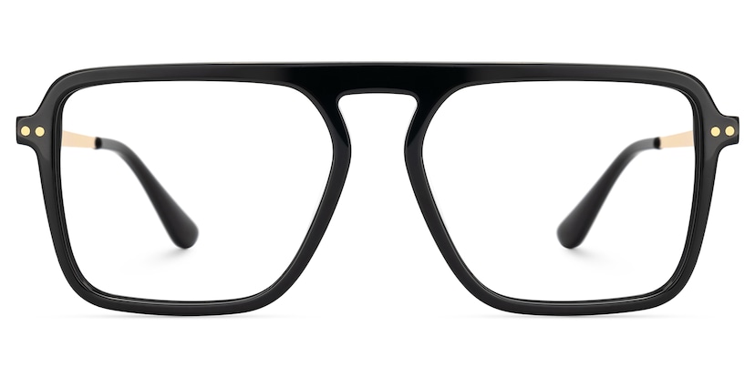 Briannie Aviator Black Glasses