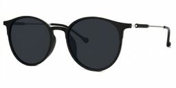 Gamble Round Black Sunglasses1