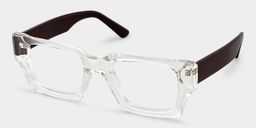 Garza Rectangle Clear Glasses2