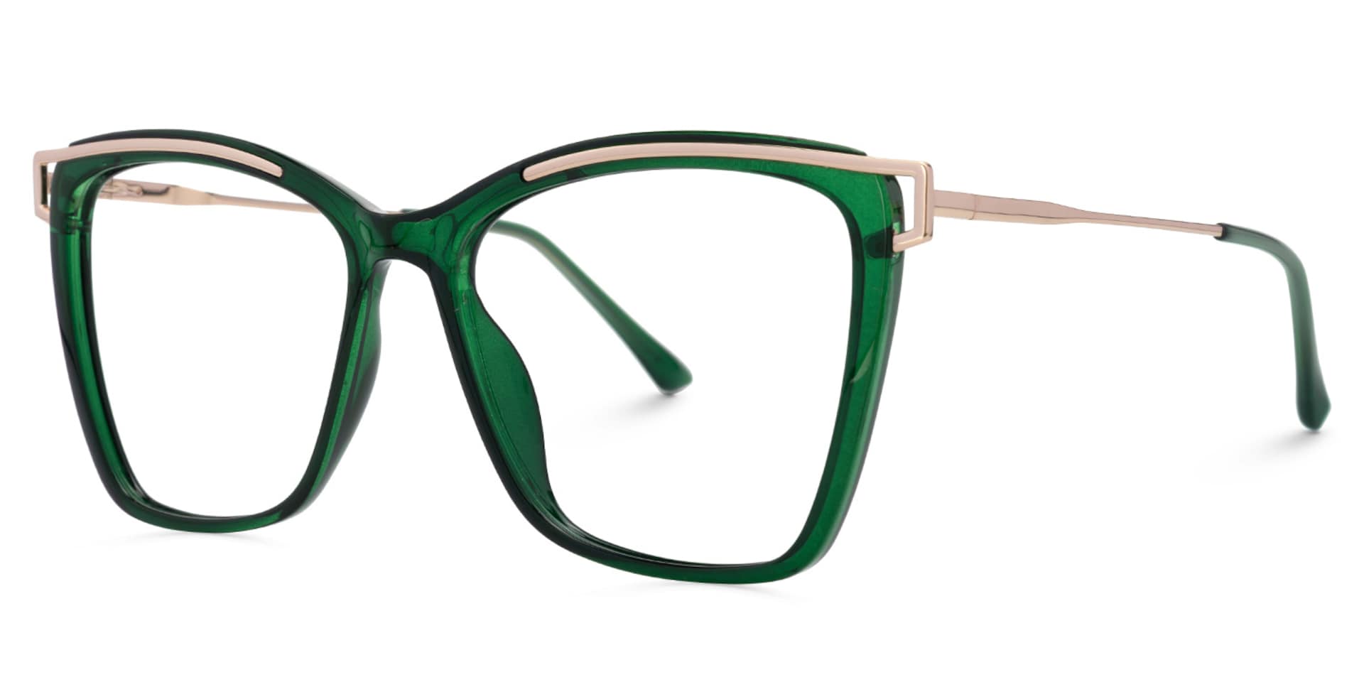 Krystle Square Green Thin Frames Glasses | ZEELOOL1