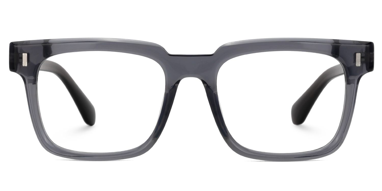 Square Katia Gray Color Frame Glasses | Zeelool2