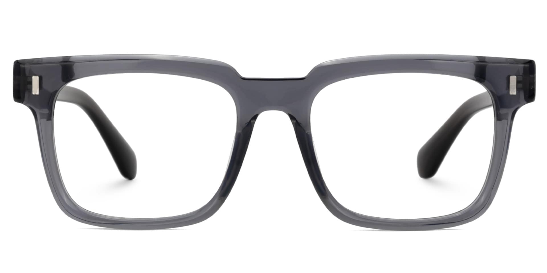 Square Katia Gray Color Frame Glasses | Zeelool2