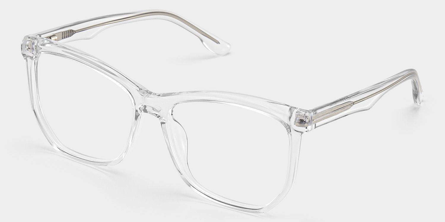 Libby Geometric Clear Eyeglass Frames for Women and Men | ZEELOOL2