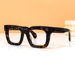 Keisa Square Tortoise Glasses4