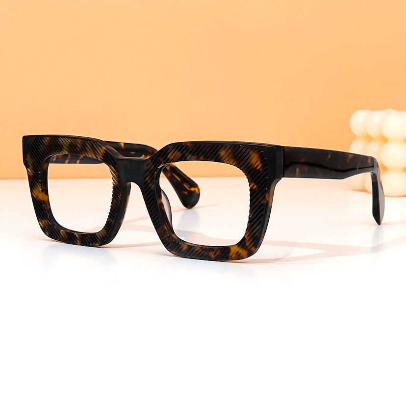 Keisa Square Tortoise Glasses
