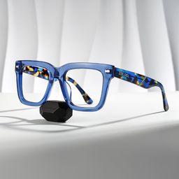 Redina Square Blue Glasses0