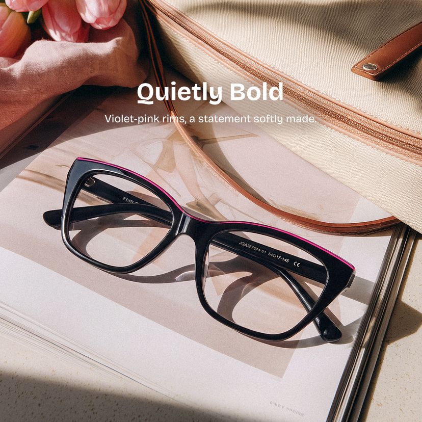 Seraphina Black Butterfly Glasses