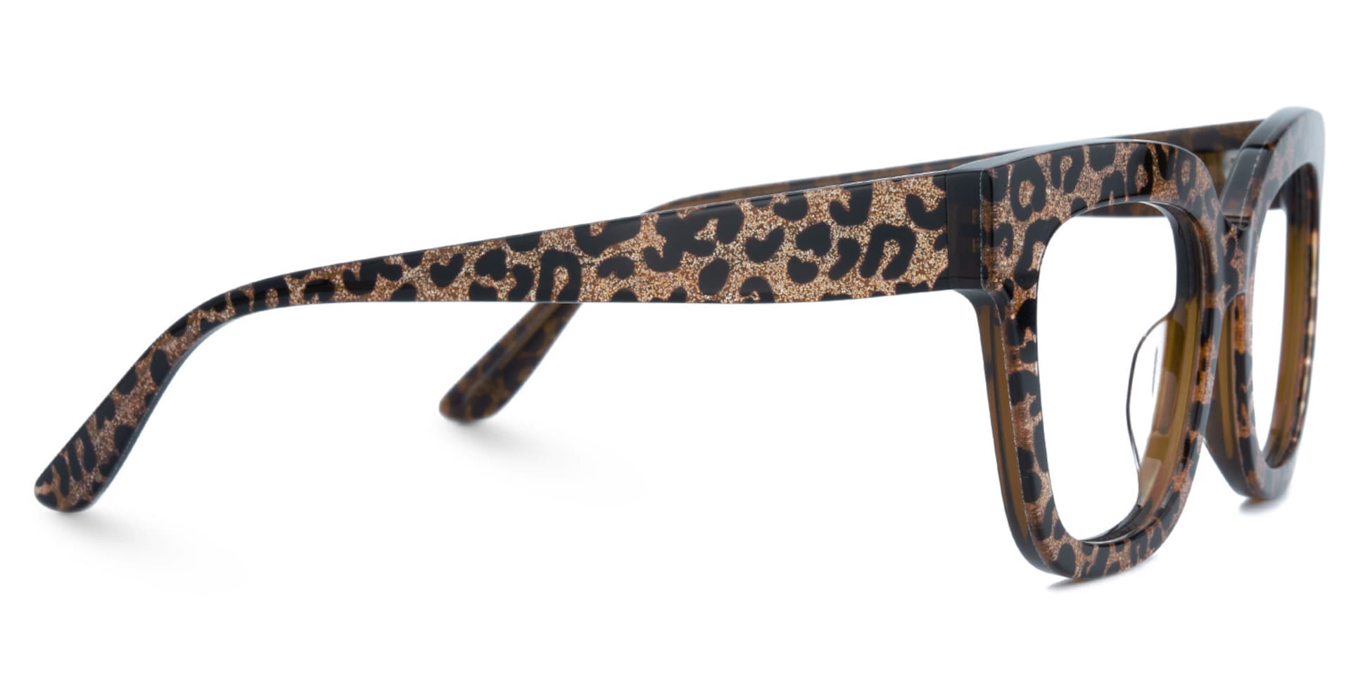 Designer Brown Leopard Square Prescription Glasses2